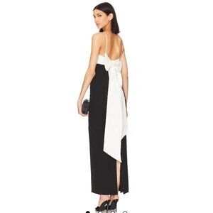 REVOLVE Black and White Maxi Dress
